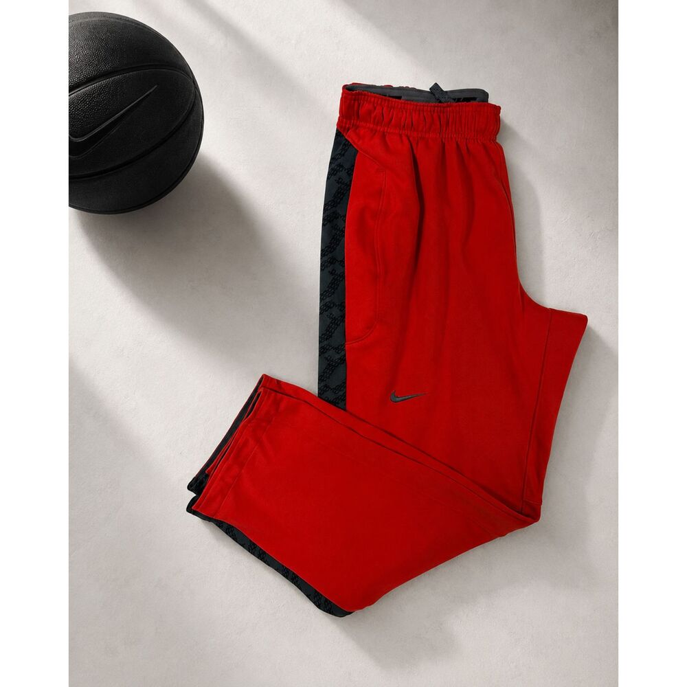 Nike Dri-FIT Marist Men's Large Red Black Athletic Track Pants Zip Pockets